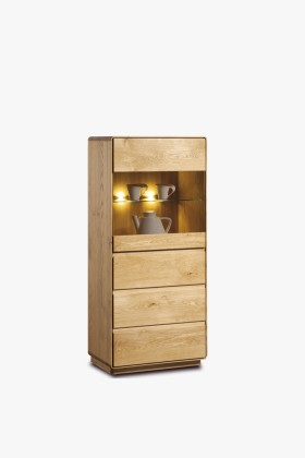 Dubová vitrína do obývačky, helsinki 50 ON